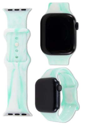 The Loopy Cases Seafoam Marble Watchband.