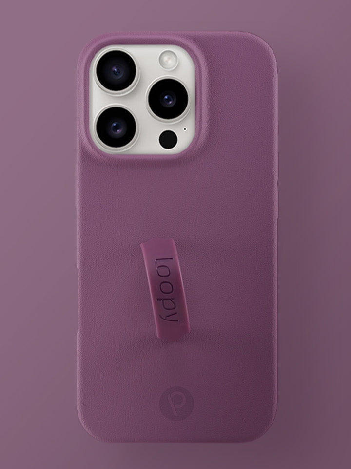 A Dusty Plum Loopy Case. || feature-media