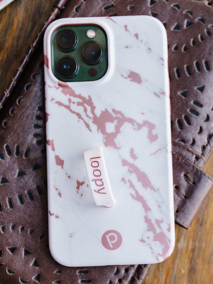 Loopy Cases Rose Marble Metallic – Loopy®Cases