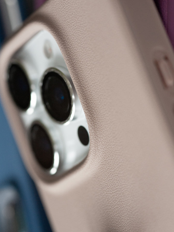 A close up of the pebble texture on a Stone Loopy Case. || feature-media