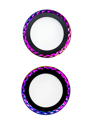 The Loopy Cases Mermaid Diamond Cut Camera Tempered Glass for Apple iPhone Base models.