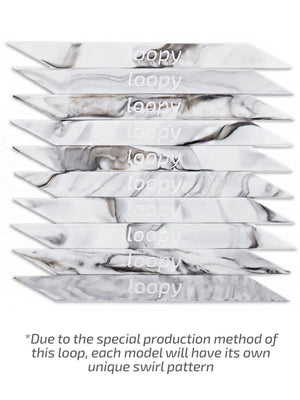 The Loopy Cases White Marble Super Loop.