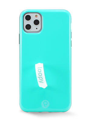 The iPhone 11 Pro Max Turquoise Loopy Case.