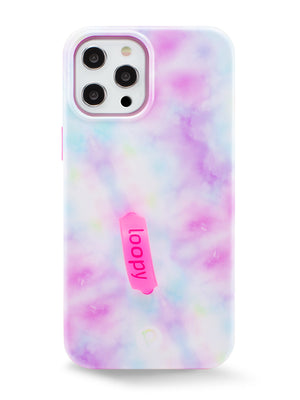 The iPhone 12 Pro Max Tie Dye Loopy Case.