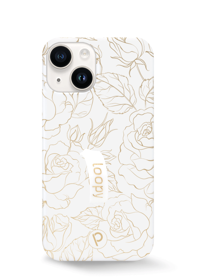 The iPhone 14 Enchanted Rose Loopy Case.
