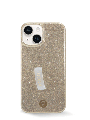 The iPhone 14 Champagne Sparkle Loopy Case.