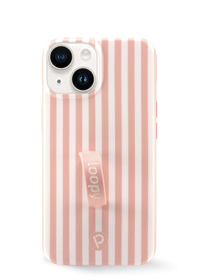 The iPhone 14 Terracotta Stripes Terracotta Stripes Loopy Case.
