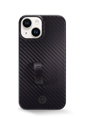 The iPhone 14 Carbon Loopy Case.