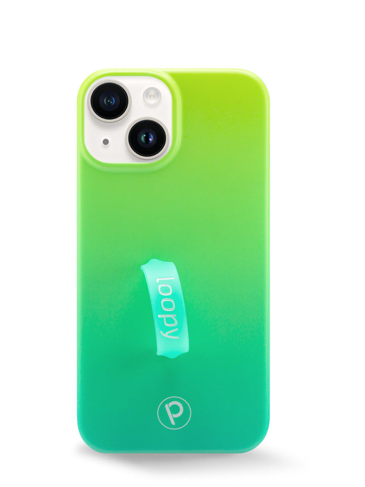 The iPhone 14 Lime Ombre Loopy Case.