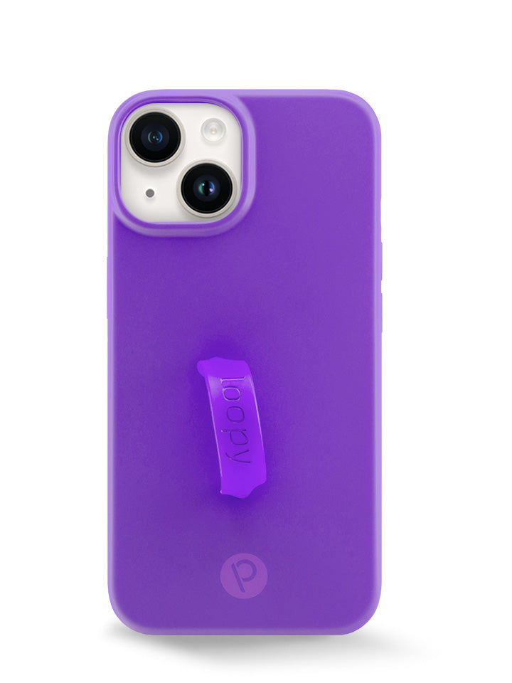 The iPhone 14 Neon Violet Loopy Case.