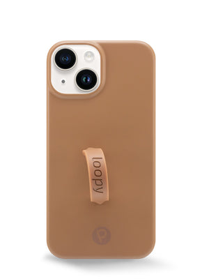 The iPhone 14 Saddle Brown Loopy Case.