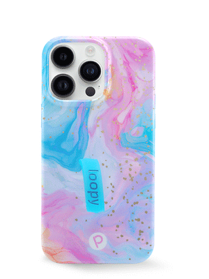 The iPhone 14 Pro Max Cotton Candy Swirl Loopy Case.
