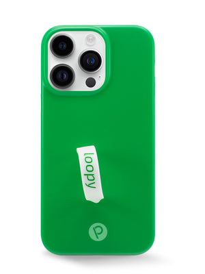 The iPhone 14 Pro Max Loopy Green Loopy Case.