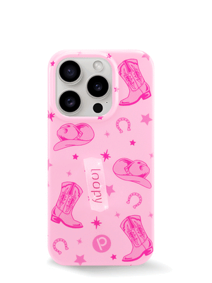 The iPhone 15 Pro Pink Boots Loopy Case.