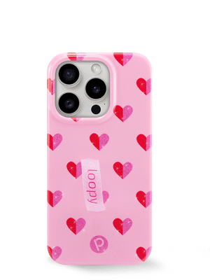 The iPhone 15 Pro Sweetheart Sparkle Loopy Case.