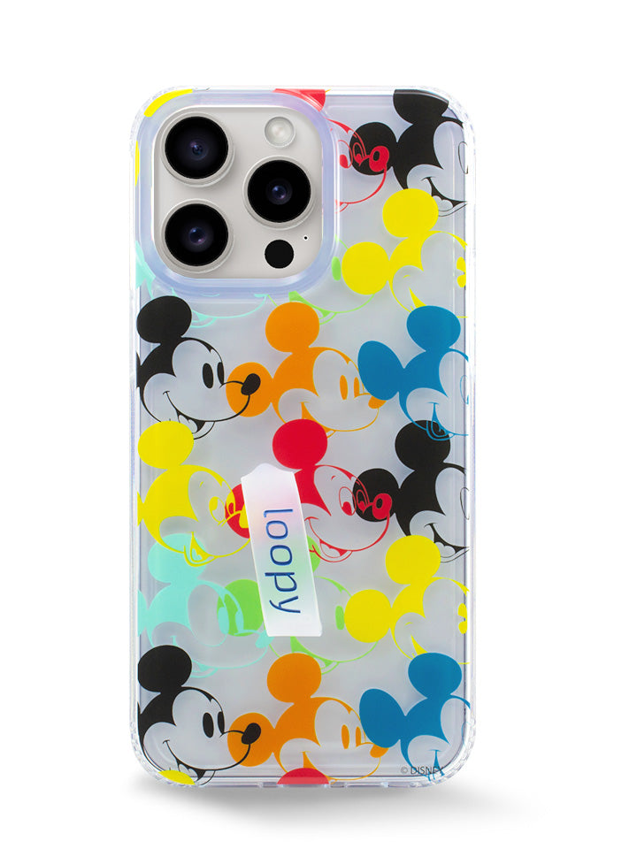The iPhone 15 Pro Max Colorful Mickeys Loopy Case.