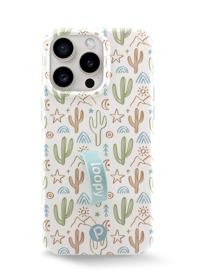 The iPhone 15 Pro Max Desert Bliss Loopy Case.
