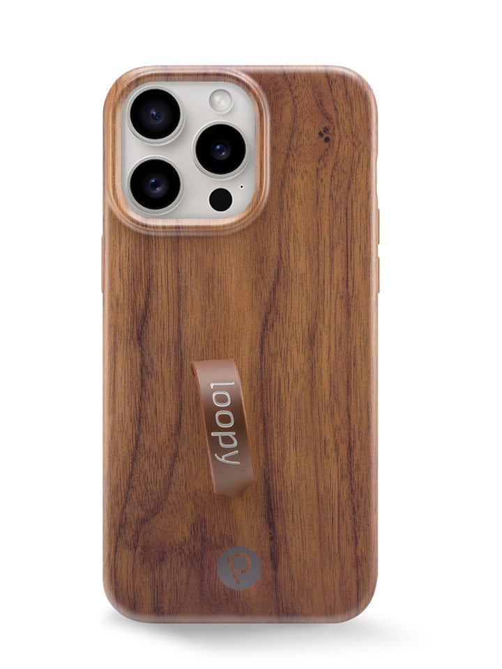 Floral Teakwood Loopy Case With Finger Loop Loopy Iphone Case