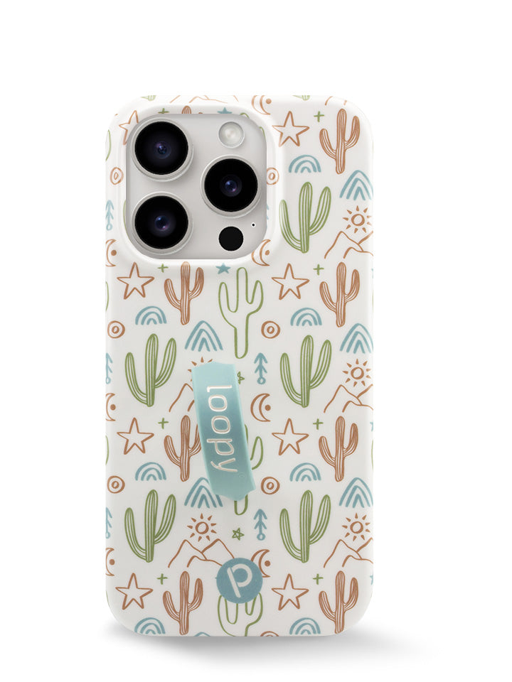 The iPhone 15 Pro Desert Bliss Loopy Case.