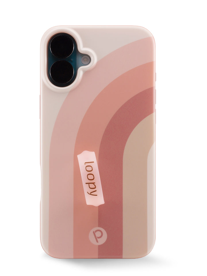 The iPhone 16 Plus Terracotta Dream Loopy Case.