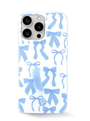 The iPhone 16 Pro Max Blue Bows Loopy Case.
