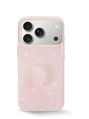 The iPhone 17 Pro Blush Moonstone Loopy Case.