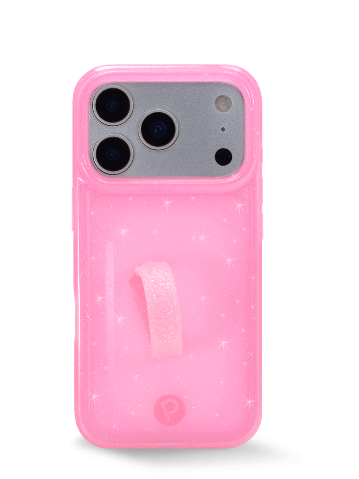 Clear Sparkle Pink
