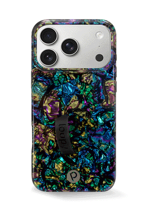 The iPhone 17 Pro Max Abalone Loopy Case.