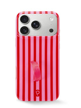 The iPhone 17 Pro Max Berry Stripes Loopy Case.