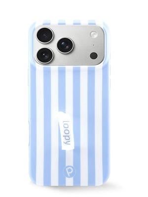 The iPhone 17 Pro Max Blue Stripes Loopy Case.