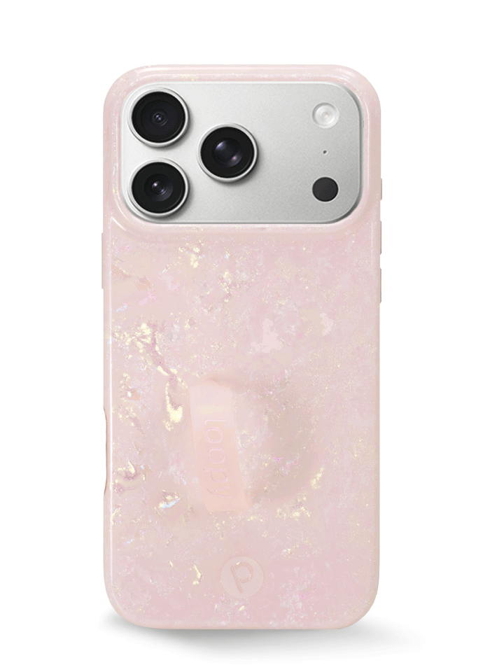 The iPhone 17 Pro Max Blush Moonstone Loopy Case.