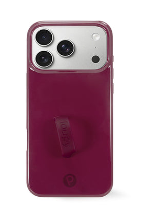 The iPhone 17 Pro Max Dark Cherry Loopy Case.