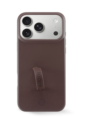 The iPhone 17 Pro Max Espresso Loopy Case.