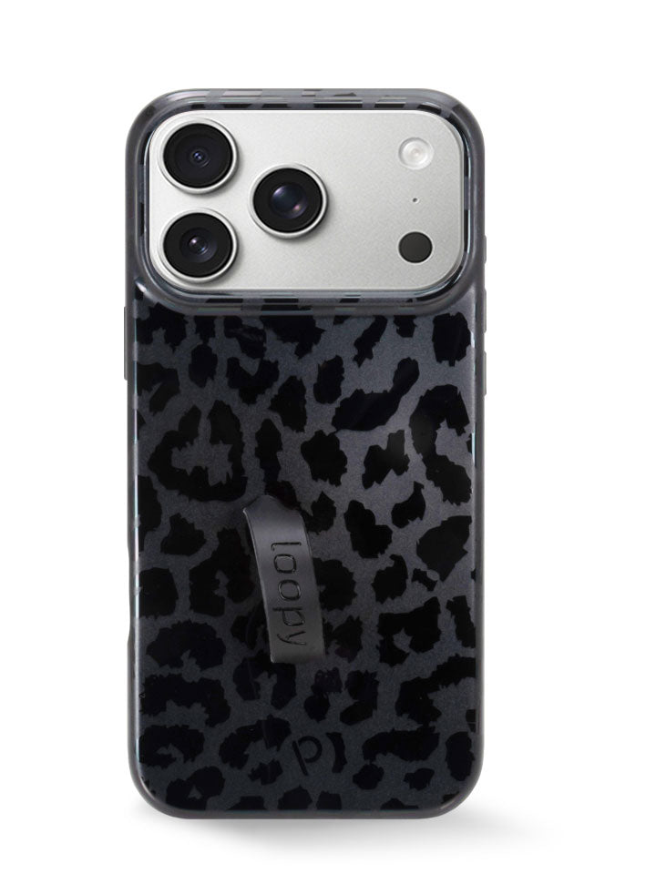 Loopy Cases - Midnight Leopard Samsung / Galaxy S25 Ultra (6.9" Screen) / Ambidextrous Loopy Cases - Midnight Leopard Samsung / Galaxy S25 Ultra (6.9" Screen) / Ambidextrous