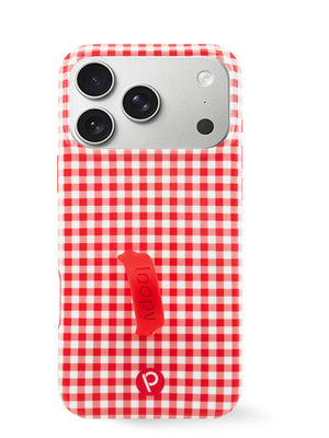The iPhone 17 Pro Max Picnic Check Loopy Case.
