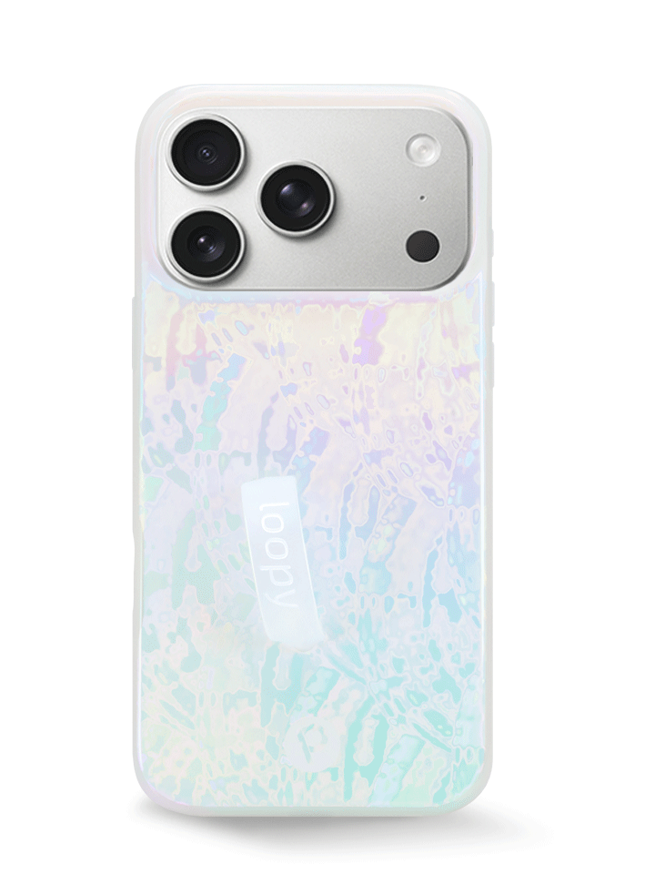 The iPhone 17 Pro Max Sunkissed Shores Loopy Case.