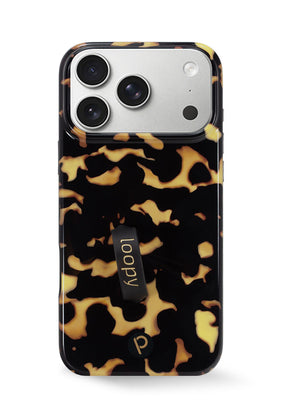 The iPhone 17 Pro Max Tortoise Loopy Case.