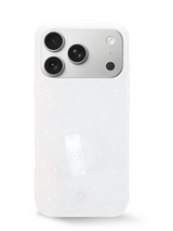 The iPhone 17 Pro Max White Shimmer Loopy Case.
