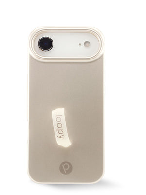 The iPhone 17 Air Desert Metallic Loopy Case.