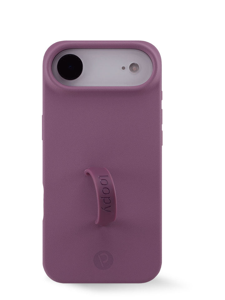 The iPhone 17 Air Dusty Plum Loopy Case.