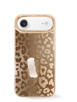 The iPhone 17 Air Gold Leopard Loopy Case.
