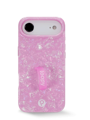 The iPhone 17 Air Pink Opal Shell Loopy Case.