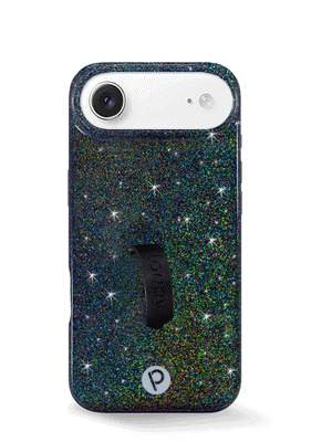 The iPhone 17 Air Sparkle Black Loopy Case.
