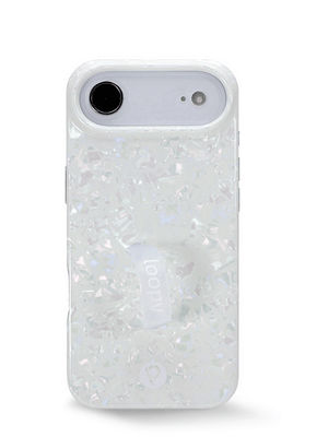 The iPhone 17 Air White Opal Shell Loopy Case.