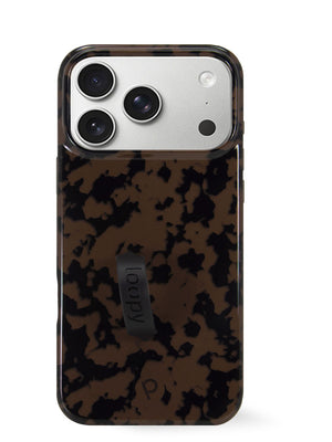 The iPhone 18 Pro Max Chocolate Tortoise Loopy Case.