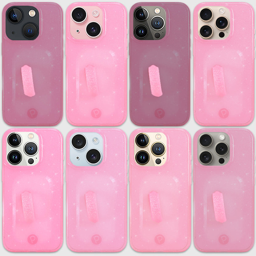 Loopy Cases - Clear Sparkle Pink Lookbook – Loopy®Cases