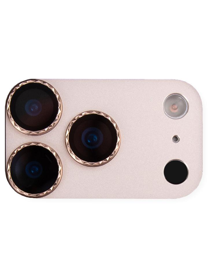 The Loopy Cases Full Coverage Solid Desert Titanium Camera Tempered Glass.