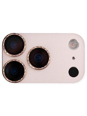 The Loopy Cases Full Coverage Solid Desert Titanium Camera Tempered Glass.