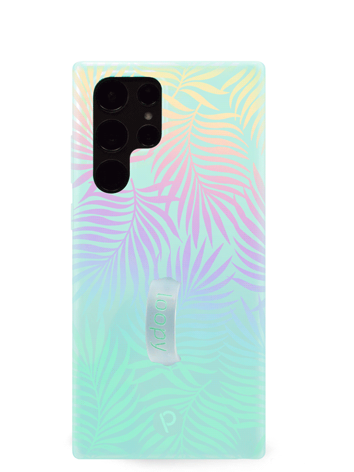 The Samsung Galaxy S24 Ultra Aquamarine Dream Loopy Case.