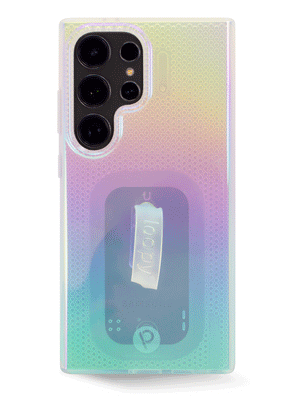 The Samsung Galaxy S24 Ultra Clear Opal Loopy Case.